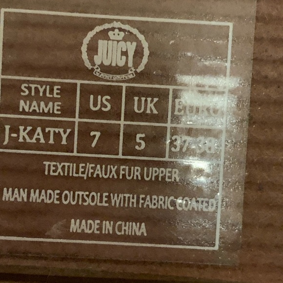 Juicy by Juicy Couture boots New with tags size 7 - Picture 6 of 10